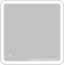 Зеркало 600x30x600мм, с встроенным по периметру светильником и сенсорным выключателем, 12W, 220-240V, BelBagno ZZ