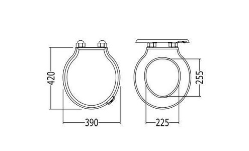 Сиденье для унитаза, с микролифтом, (МДФ цв.красное дерево, петли цв.хром), New Etoile/Etoile ZZ Devon & Devon Универсал 2ibsemdfetcr