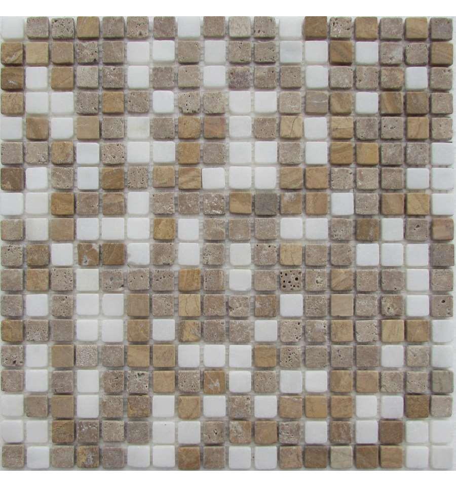 Мозаика Спектр-М Натуральный камень Мозаика из камня на сетке M20-074-15T 30x30 Комбинированный, фото 3