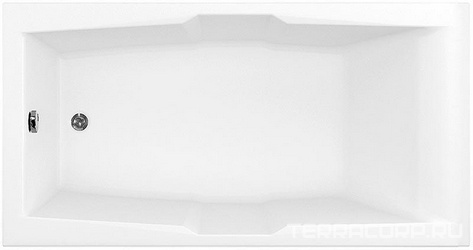 Ванна акриловая Vega 190*100, КС15, ГМ6 (ф.50мм), АМ, СМ, НМ, кран-баланс, слив/перелив, без панели, хром XX