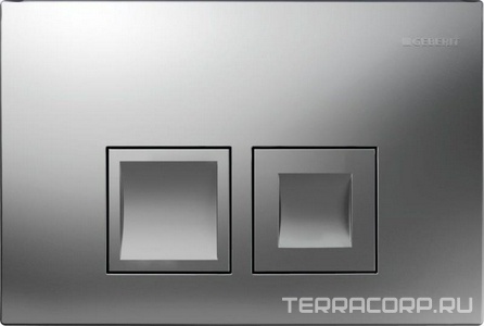 Клавиша двойного смыва "50" для инсталляции арт.458.160.00.1, цвет хром матовый ZZ Geberit Delta 115.135.46.1