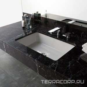 Раковина встраиваемая снизу, прямоугольная 540(615)х340(415)h170мм, без отв.д/смес, с переливом, крепл.в компл.,(цв.01 white),  ZZ Villeroy & Boch Architectura 41776001