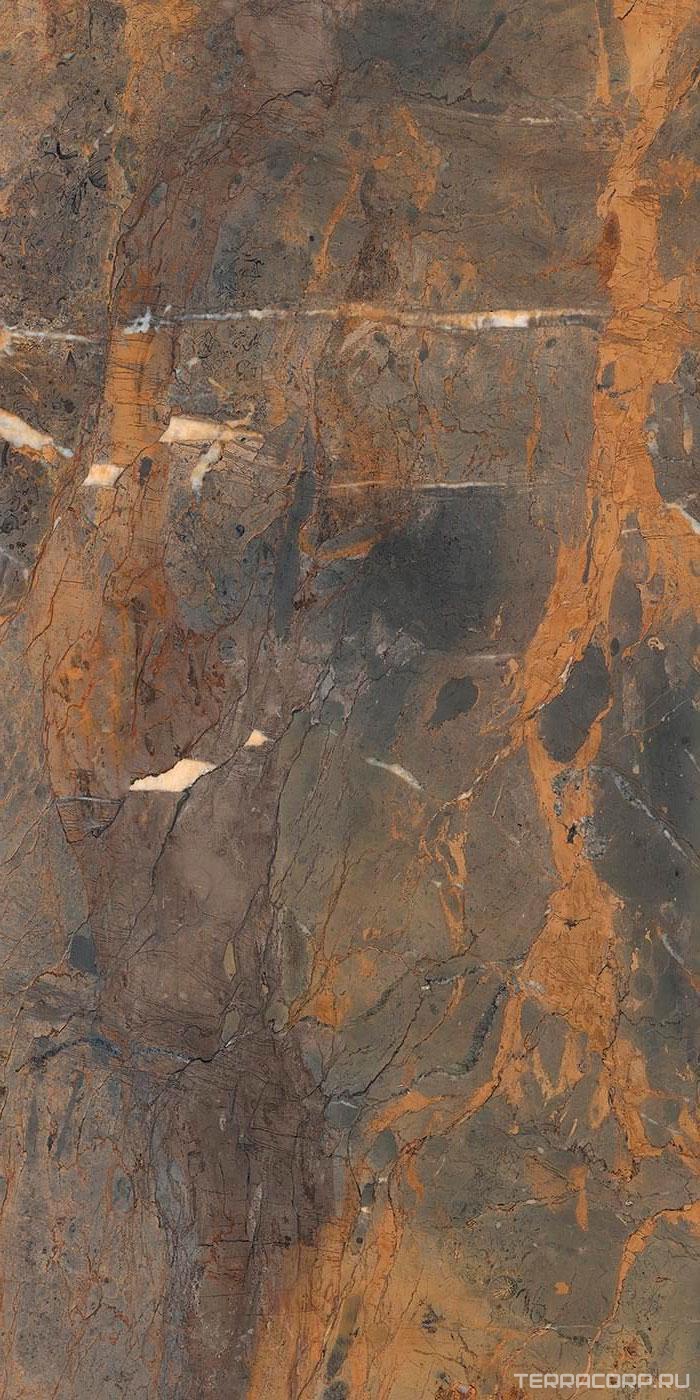 Керамогранит Level Marmi Fossil Brown A Lap. Luc.12 mm 162x324 Коричневый, фото 3