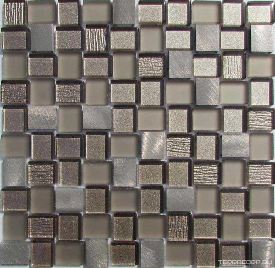 Мозаика Спектр-М Микс стекло Мозаика из стекла на сетке SA10-073 27.2x27.2 Комбинированный, фото 3