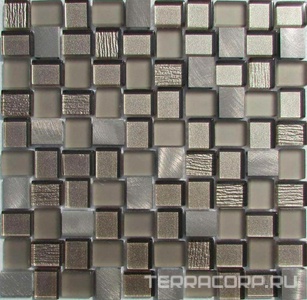 Мозаика Спектр-М Микс стекло Мозаика из стекла на сетке SA10-073 27.2x27.2 Комбинированный 