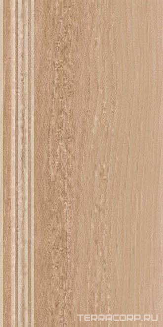 Ступени Kerama Marazzi Слим Вуд беж темный обр. кл. ст. гр. XX30х60 Бежевый, фото 3