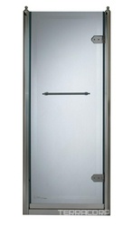 Дверь д/д в нишу 90(88-92)х181см, стекло декорированное (прозрачн. с декором 1T), профиль цв.хром, петли СЛЕВА, Savoy V90 ZZ