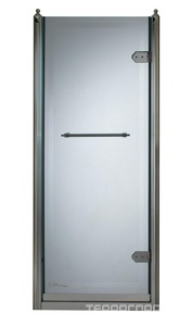 Дверь д/д в нишу 90(88-92)х181см, стекло декорированное (прозрачн. с декором 1T), профиль цв.хром, петли СЛЕВА,  V90 ZZ Devon & Devon Savoy V/90 / стекло декорированное 1T / петли слева SX