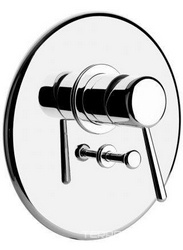 Смеситель для душа, встраиваемый в стену, с переключателем, внешняя часть без встраив. арт.09973, (цв. хром шлифован.), Goccia XX