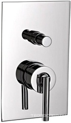 Смеситель для душа, с переключателем, встраиваемый в стену (цв. хром), Arche ZZ