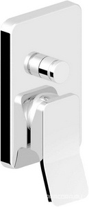 Смеситель для душа встраиваемый в стену с переключателем (внешняя часть) БЕЗ внутренней части арт.R99614, (цв.хром),  ZZ Zucchetti Soft ZP7613