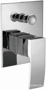 Смеситель для душа, встраиваемый в стену, с переключателем, (цв. хром),  ZZ Cezares Quattro QUATTRO-VDI-01