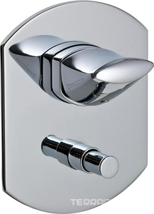 Смеситель для душа, встраиваемый в стену, с переключателем, (цв. хром)  ZZ 3M Hedo 0949 CC