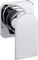 Смеситель для душа, встраиваемый в стену, с маленькой розеткой, (цв. хром), Ran ZZ