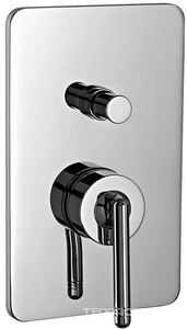 Смеситель для душа, встраиваемый в стену с переключателем (цв. хром),  ZZ 3M Philo 7049 CC