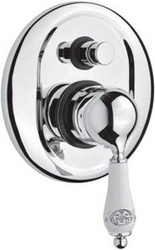 Смеситель для душа, встраиваемый в стену, с переключателем, (цв. хром), Phoenix ZZ