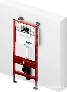 Монтажная рама с бачком д/подв.унитаза, h112см, (!!! БЕЗ КОМПЛ,КРЕПЛЕНИЙ арт.9380014 или 9380300), монтаж со всеми панелями смыва, TECE Tece TECEprofil 9300302