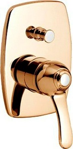 Смеситель для душа, встраиваемый в стену, с переключателем, (цв.бронза),  ZZ 3M Miss 1649 UU