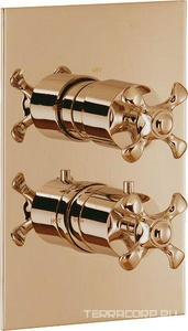 Смеситель для душа, термостат, встраиваемый в стену, (цв.бронза) Nuova Retro ZZ 3M Nuova retro 4187 UU