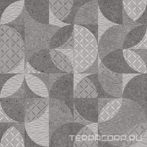 Керамогранит Kerama Marazzi Фондамента  тёмный декорир. обр. гр. 60х60 Комбинированный 