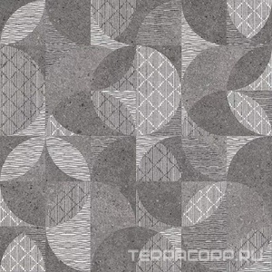 Керамогранит Kerama Marazzi Фондамента  тёмный декорир. обр. гр. 60х60 Комбинированный 