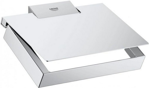 Держатель для туалетной бумаги, с крышкой, , хром ZZ Grohe Selection Cube 40781000