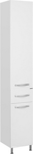 Шкаф-колонна  Н 340*1900*316, напольная, с бельевой корзиной цвет белый глянец ZZ Aquaton Ария 1A124303AA010