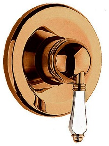 Наружная часть смес.д/д встраив. в стену, (без внутр. арт.4006), (цв. бронза, ручка ), Nicolazzi ZZ Nicolazzi P.M.Blanc 3406 BZ 76