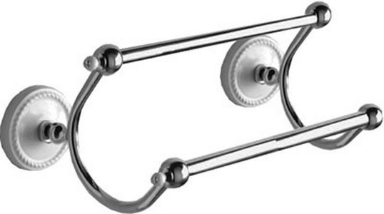 Полотенцедержатель двойной 60см, (керамика/хром)  ZZ Devon & Devon Dorothy DOR412CR