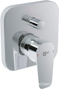 Смеситель для душа, встраиваемый в стену, с переключателем, БЕЗ встраиваемой части арт.A1000NU, (цв.хром), Ceraplan lll ZZ Ideal Standard CeraPlan A6115AA