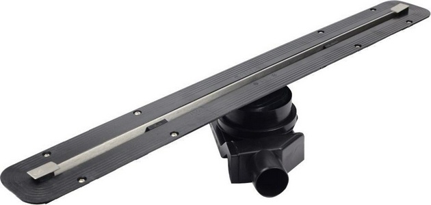 Дренажный канал 300хh82/120мм,готовый компл,сифон d50 выход вбок 48л/мин,ножки, ультратонкая дизайн-вставка (цв.мат.хром), Confluo Slim L ZZ Pestan Confluo Slim Line 13100030