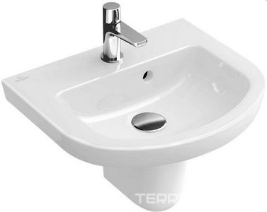 Полупьедестал (для раковин 450,500мм), крепёж в компл., (цв. 01 white),  ZZ Villeroy & Boch Subway 2.0 72440001