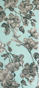Мозаика Bisazza Flora decorations Hanami azzurro B 2x2 ZZ129.4x291.2 Комбинированный 