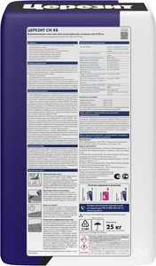 Высокопрочная стяжка  CN88 25кг.  ПП ZZ Церезит CN 88 1177891