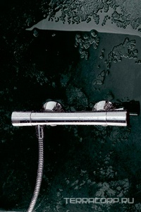 Смеситель для душа с термостатом, однорычажный, БЕЗ душ.гарн., хром Kludi Zenta 351000538