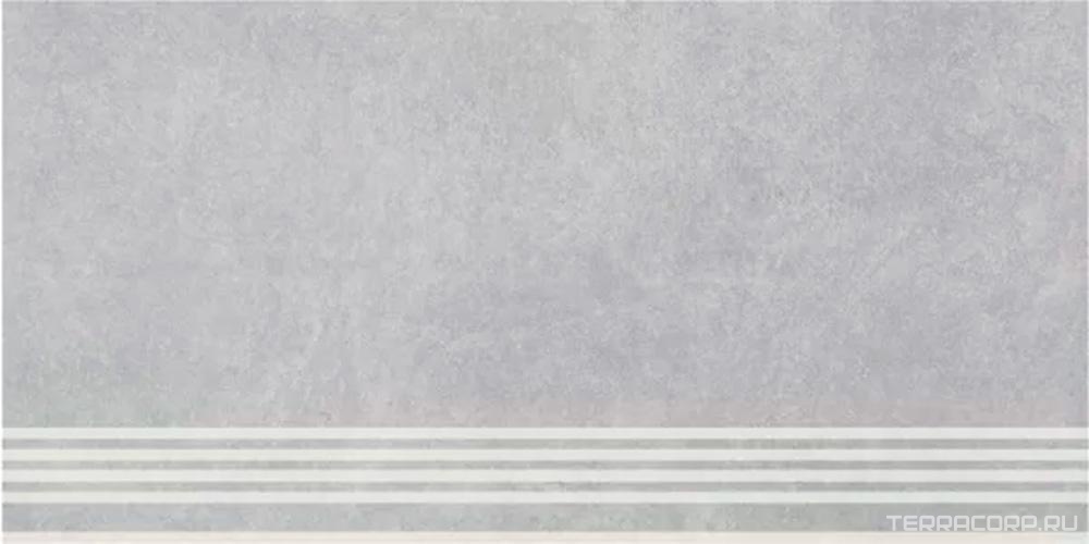 Ступени Kerama Marazzi Королевская дорога серый светлый обр. ступень гр. 30x60 ZZ Серый, фото 3