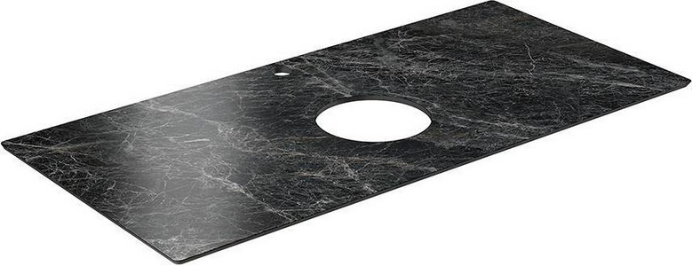 Cтолешница из плитки для мебели , 100 см, "Риальто темно серый", лаппатированный XX Kerama Marazzi Plaza PL1.VT93\100