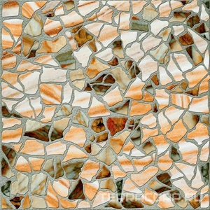 Керамогранит М-Квадрат Мюнхен Керамогранит  "Камни" объемный штам коричнZZ l33х33 Коричневый 