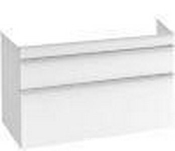 Тумба 953хh590х502мм, д/раковины 1000мм,(2 выдв.отдел., 1 пакет с акс, крепёж в комп.), (ручки цв..хром, фронт и корпус цв.DH бел.глянц), ZZ Villeroy & Boch Venticello A92601DH