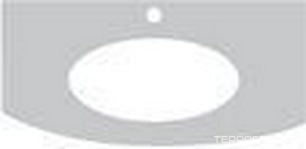 Столешница 112х59,9хh2см, с пристенной панелью, с 1 отв.д/смес., (мрамор цв.Travertin),  ZZ Labor Legno Hermitage HETOP 113 T