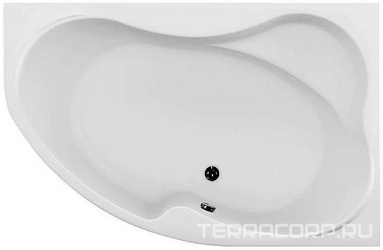 Ванна CAPRI (правая), 170*110, ГМ6, СМ, НМ, смеситель А4, слив/перелив в компл., БЕЗ ПАНЕЛИ XX