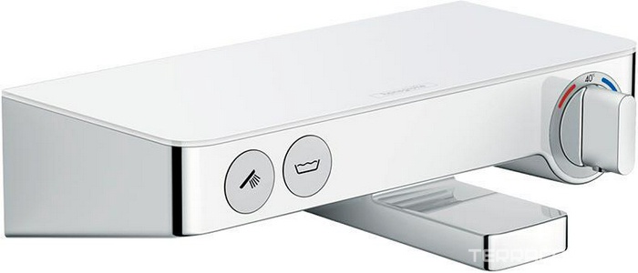 Смеситель для ванны с термостатом (цв.хром/белый)  Select ZZ Hansgrohe ShowerTablet 13151400
