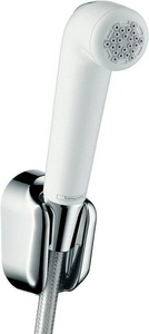 Гигиенический душ, (лейка с кнопкой, кронштейн, шланг 160см, 1/2), (цв.белый/хром), Hansgrohe ZZ Hansgrohe Универсал 32122000