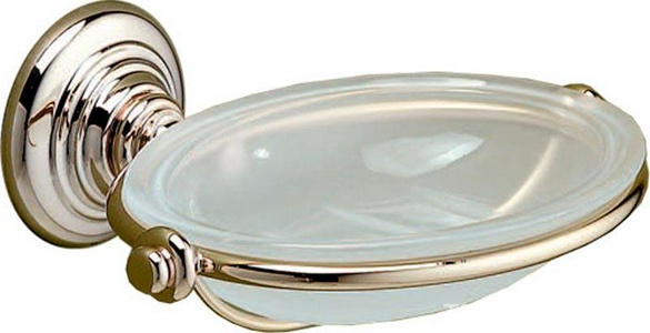 Мыльница настенная, стекло матовое, (цв. латунь)  ZZ Devon & Devon Chelsea DD214IN