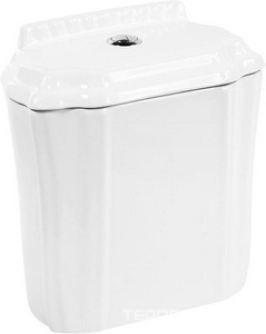 Бачок для напольного унитаза (арматура смыва 3/6л. в компл.), подвод воды снизу, (БЕЗ кнопки смыва арт.CZR-BTN-хх),  ZZ Cezares King Palace CZR-237-T