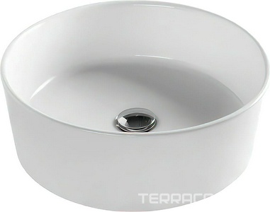 Раковина для установки под столешницу, (встраиваемая снизу) 440х440хh120(155)мм, круглая, без отв. для смесит., крепёж в компл.,  07:15 ZZ Hatria Happy Hour YXSP01