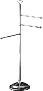 Полотенцедержатель напольный, тройной, поворотный, свободностоящий (цв. хром)  ZZ Devon & Devon Single SL13CR