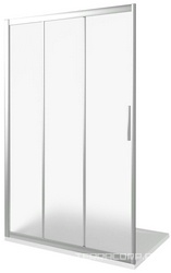 Душевое ограждение раздвижное Orion WTW-120-G-СH, стекло Грейп. профиль хром XX