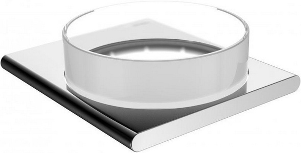 Полочка-чаша для мелочей, настенная (хрусталь матовый, держатель цв.хром),  ZZ Keuco Edition 400 11549 019000