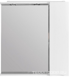 Зеркальный шкаф 900х150хh750мм, с распашной дверцей, подсветка LED 2x4W, R Правый,  BelBagno ZZ BelBagno Универсал MARINO-SPC-900/750-1A-BL-P-R